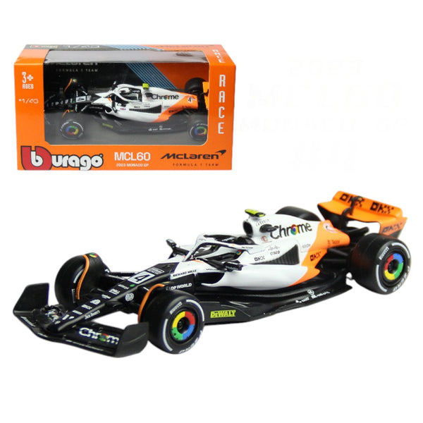 Auto Burago 1:43 Mclaren F1 MCL60 <br> Lando Norris Monaco 2023