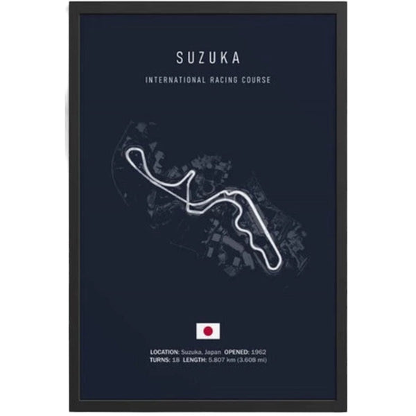 Cuadro Decorativo Circuitos F1 <br> Gran Premio de Suzuka