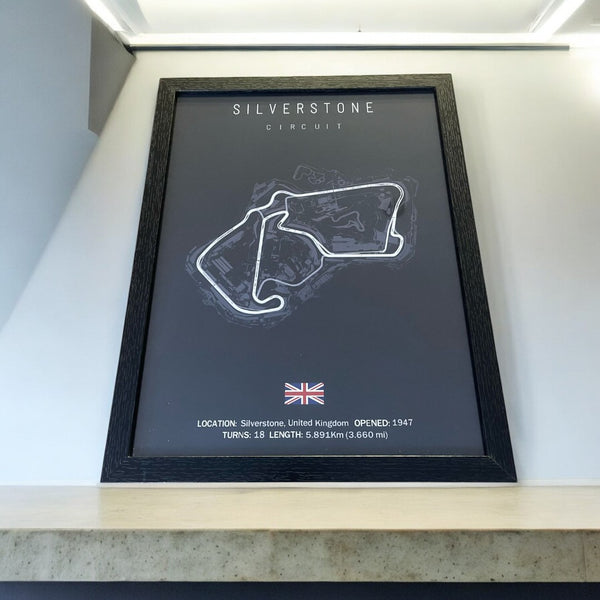Cuadro Decorativo Circuitos F1 <br> Gran Premio de Silvertone