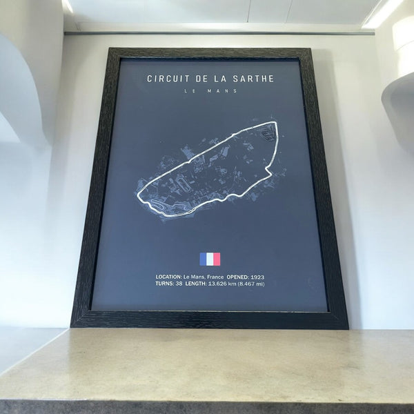 Cuadro Decorativo Circuitos F1 <br> Gran Premio de Le Mans