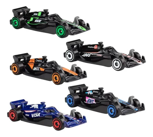 Autos Hot Wheels Pack 5 Autos <BR> Formula 1