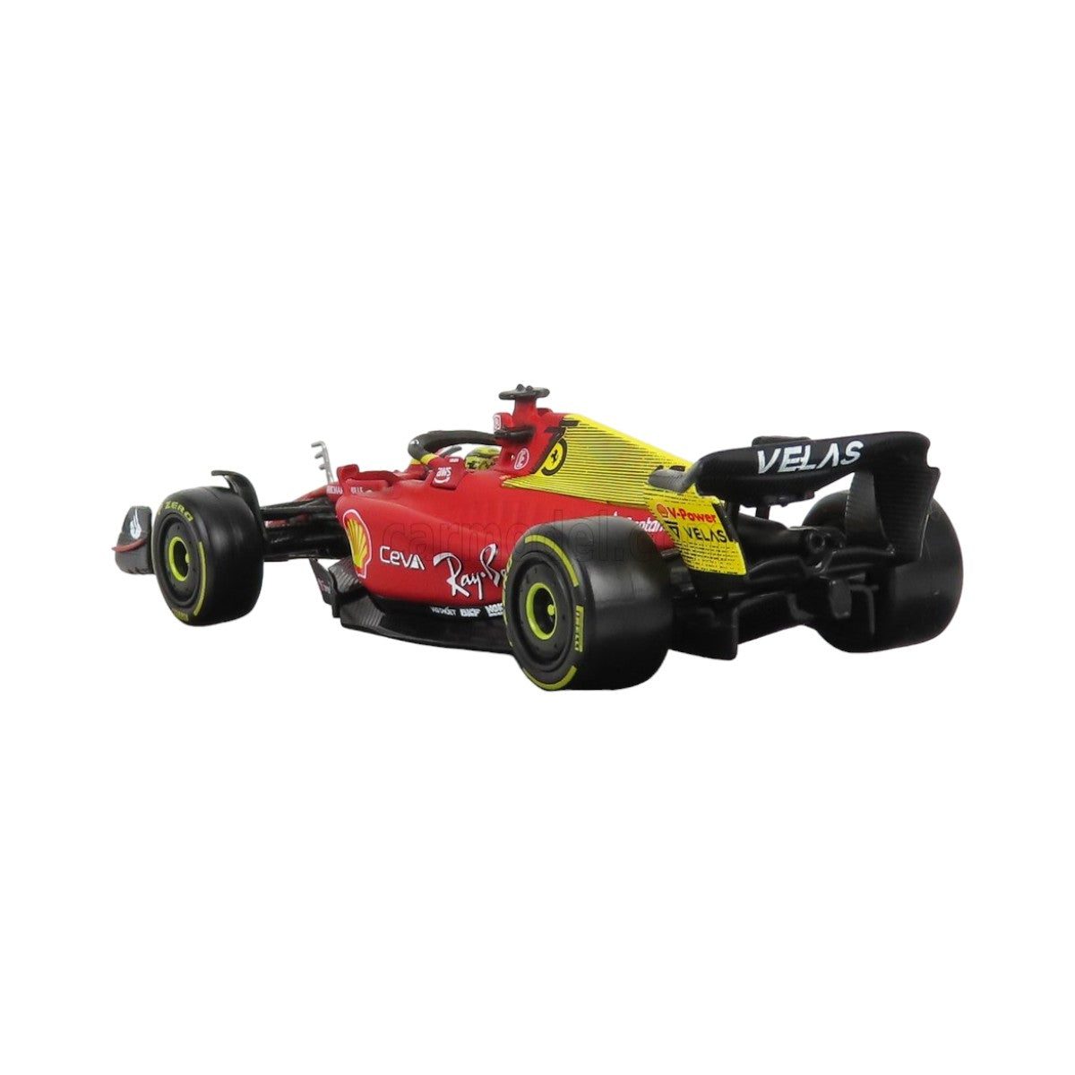 Auto Burago 1:43 Scuderia Ferrari <br> F1-75 Charles Leclerc #16 <br> Caja Acrilica