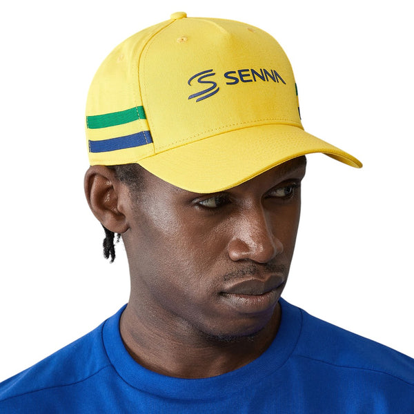 Jockey Oficial Ayrton Senna Collection <br> Rayas Amarillo