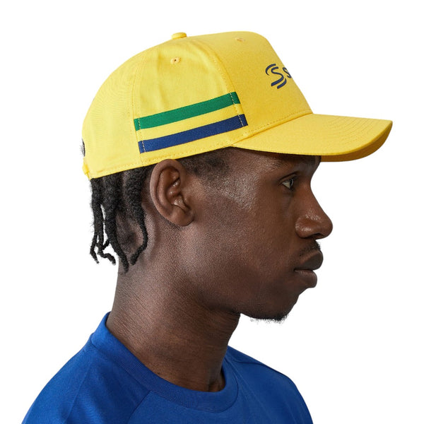 Jockey Oficial Ayrton Senna Collection <br> Rayas Amarillo