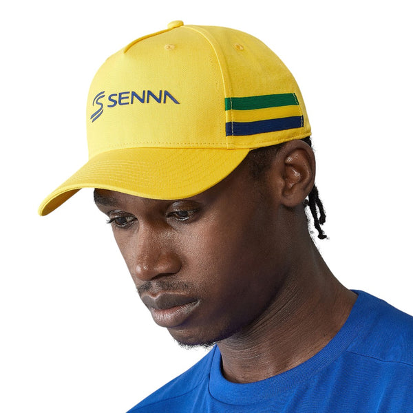 Jockey Oficial Ayrton Senna Collection <br> Rayas Amarillo