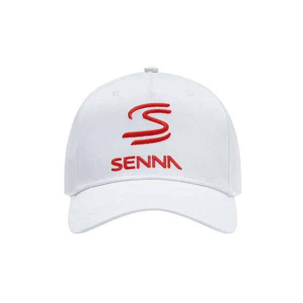Jockey Oficial Ayrton Senna <br> Collection Logo Blanco