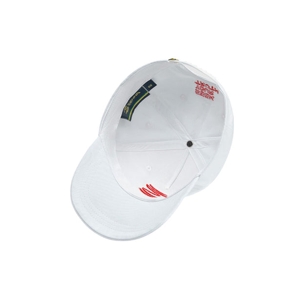 Jockey Oficial Ayrton Senna <br> Collection Logo Blanco