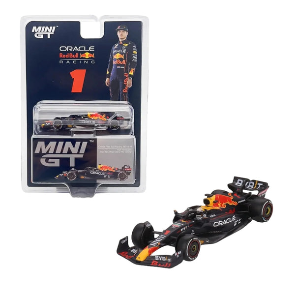 Auto Mini GT 1:64 Red Bull Racing <br> RB18 Max Verstappen #1