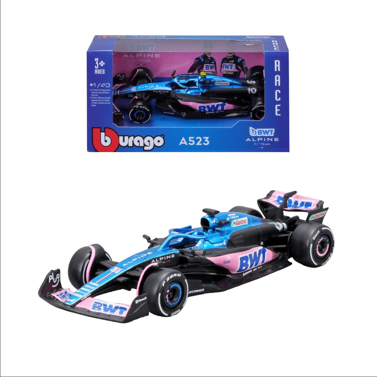 Auto Burago 1:43 Alpine BWT F1 <br> A523 Esteban Ocon #31