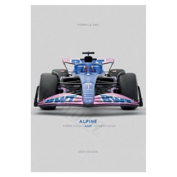 Cuadro Decorativo Autos F1 2023 <br> Alpine F1 Team A523