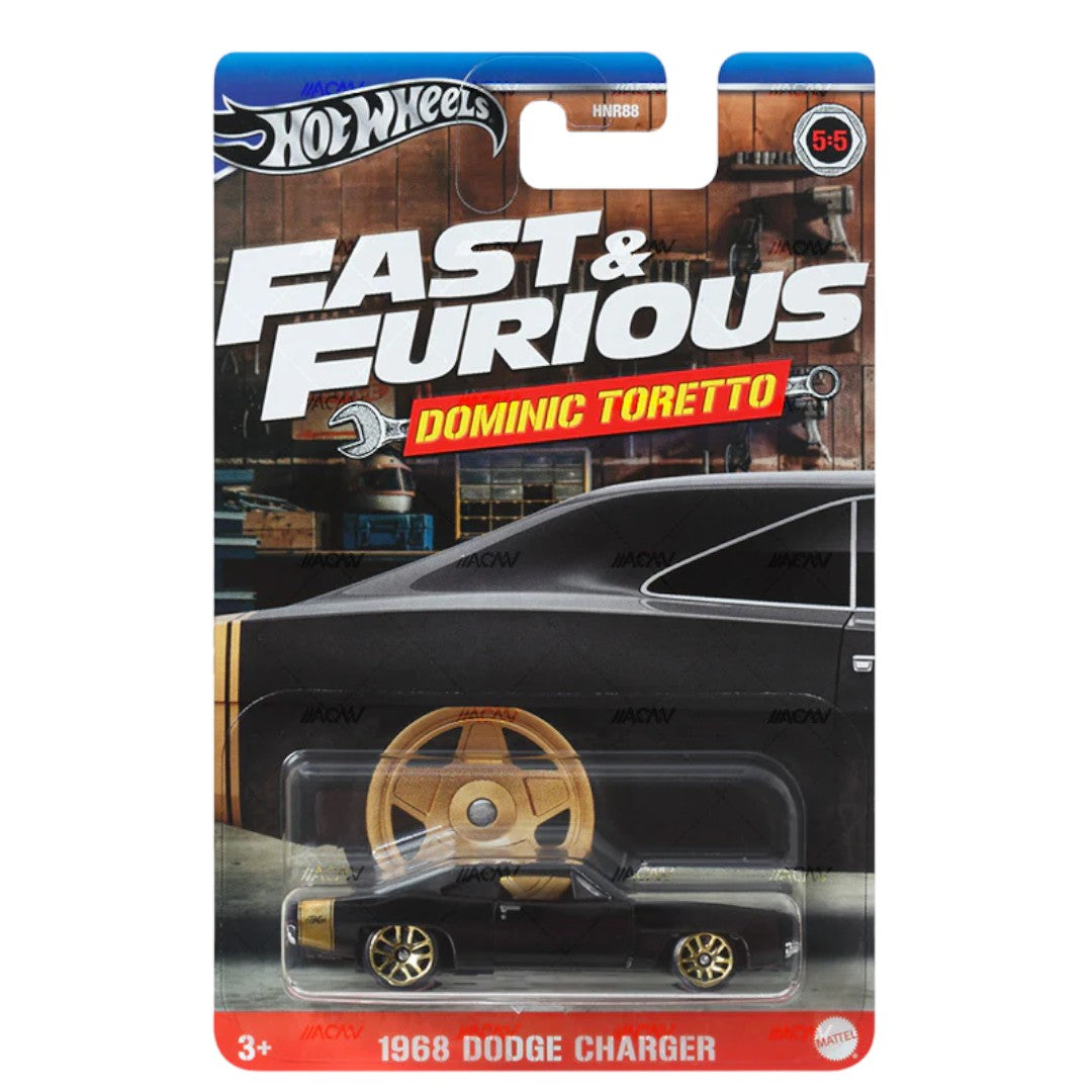 Auto Hot Wheels 1:64 Rapido y Furioso <br> Toretto 1968 Dodge Charger