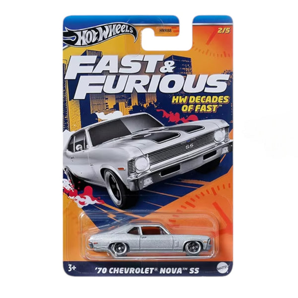 Auto Hot Wheels 1:64 Rapido & Furioso <br> 70 Chevrolet Nova SS