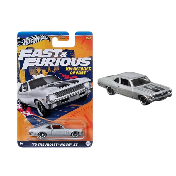 Auto Hot Wheels 1:64 Rapido & Furioso <br> 70 Chevrolet Nova SS