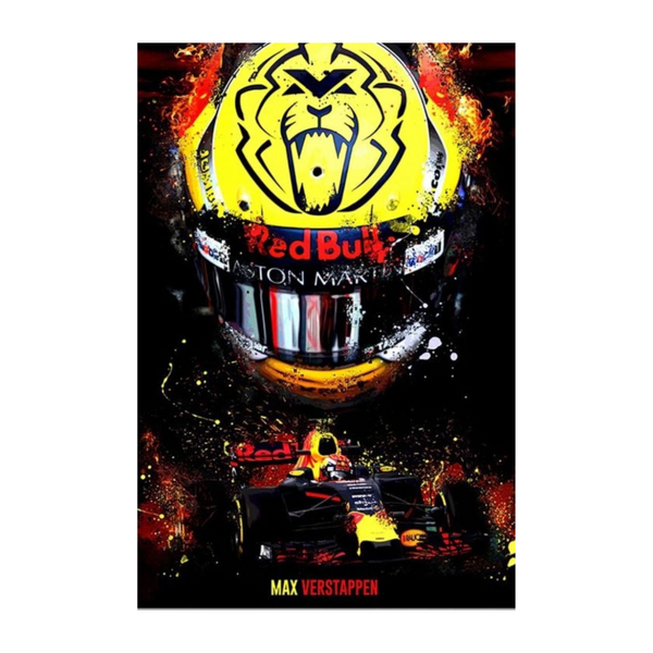 Cuadro Decorativo Pilotos F1 <br> Red Bull Racing Max Verstappen