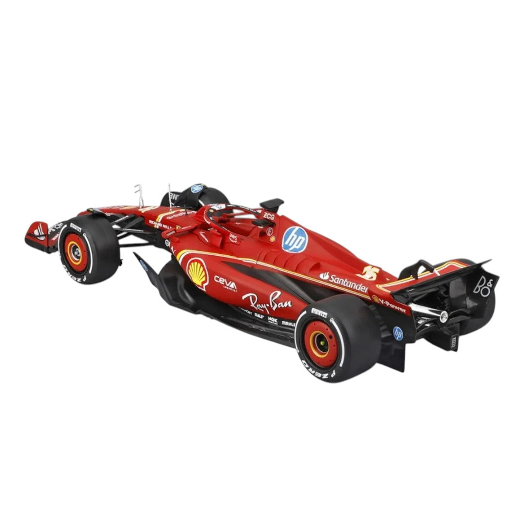 Auto a Escala Burago 1:24 Scuderia Ferrari <br> SF24 Charles Leclerc