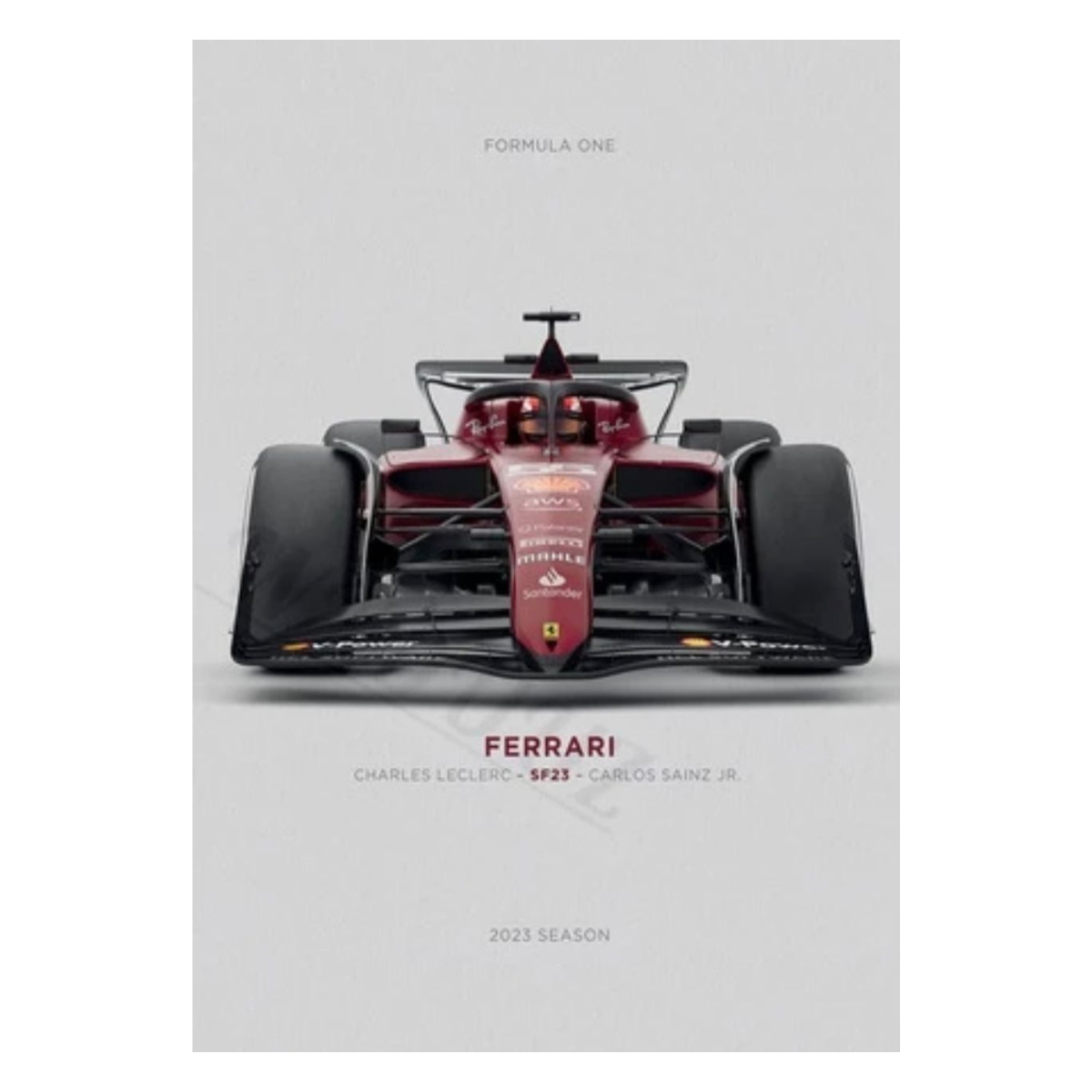 Cuadro Decorativo Autos F1 2023 <br> Scuderia Ferrari SF23