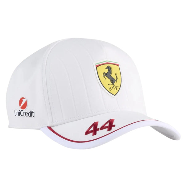 Jockey Puma Scuderia Ferrari Oficial 2025 <br> Lewis Hamilton 44 Blanco