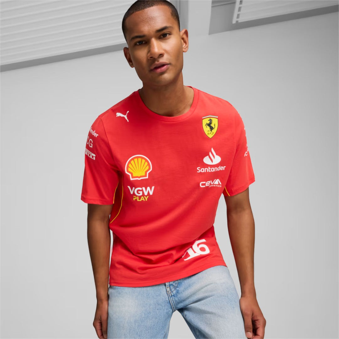 Polera Oficial Puma Scuderia Ferrari <br> Charles Leclerc 2024