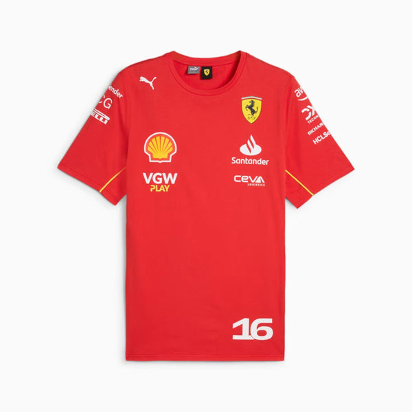 Polera Oficial Puma Scuderia Ferrari <br> Charles Leclerc 2024