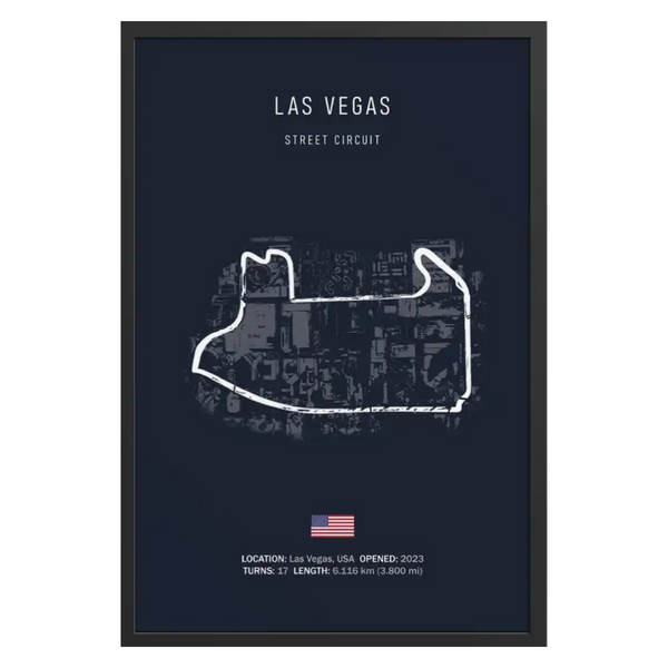 Cuadro Decorativo Circuitos Formula 1 <br> Gran Premio de Las Vegas