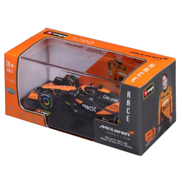 Auto a Escala Burago 1:24 Mclaren F1 Team <br> MLC38 Oscar Piastri 81