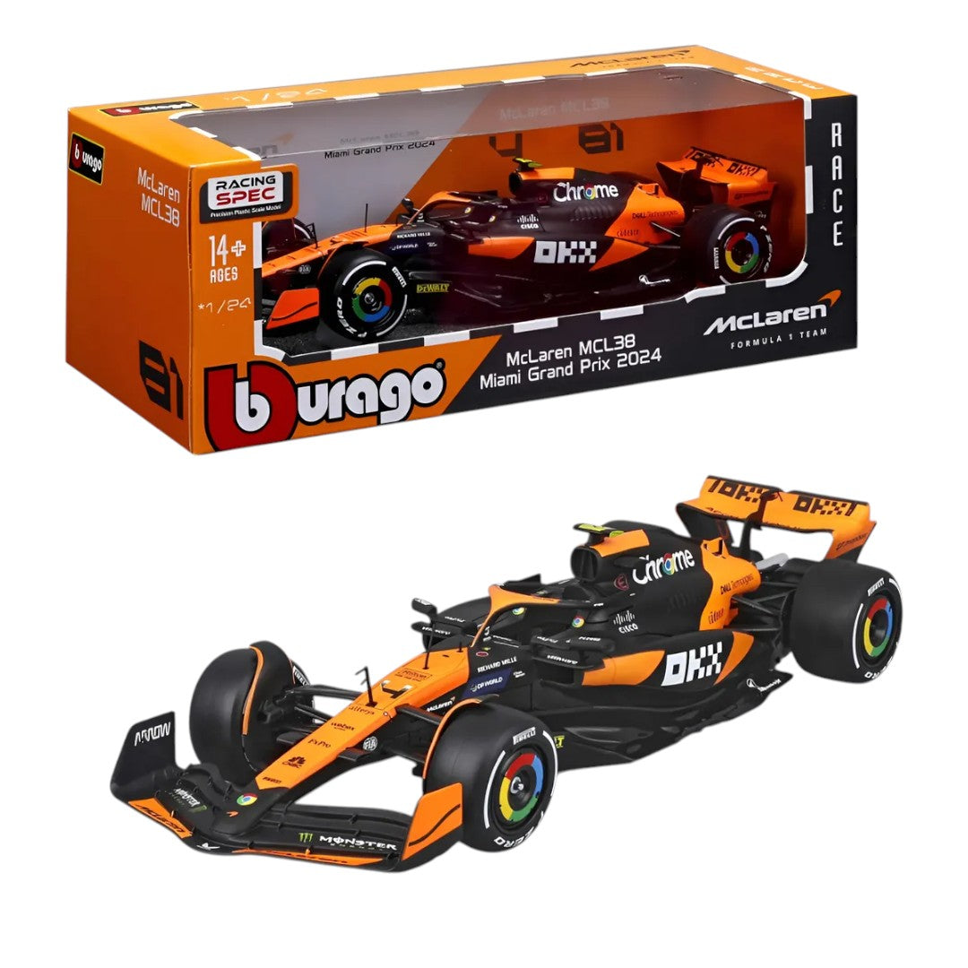 Auto a Escala Burago 1:24 Mclaren F1 Team <br> MLC38 Lando Norris