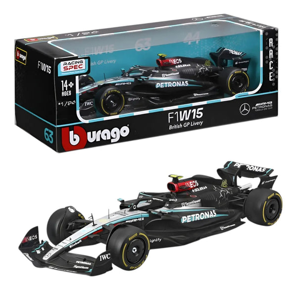 Auto a Escala Burago 1:24 Mercedes AMG F1 <BR> W15 Lewis Hamilton