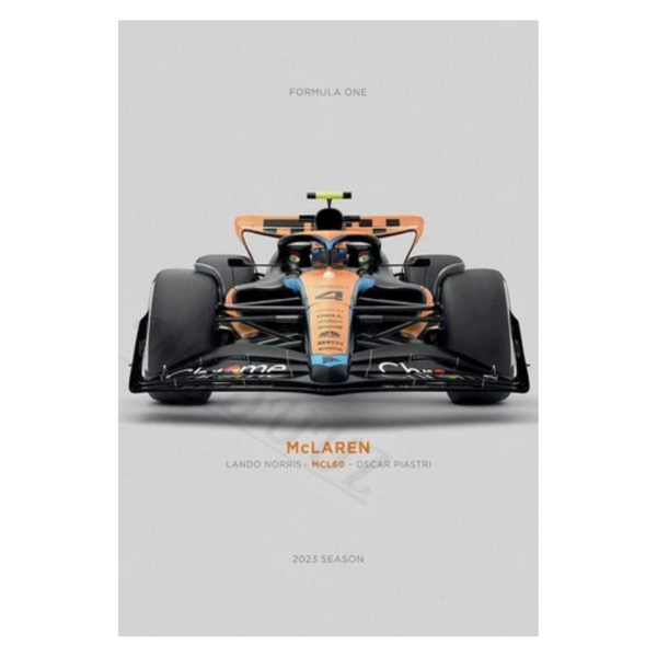 Cuadro Decorativo Autos F1 2023 <br> Mclaren F1 Team MCL60