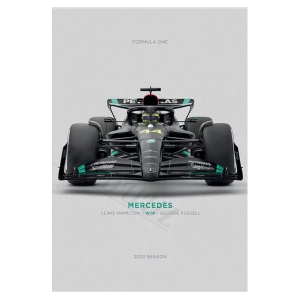 Cuadro Decorativo Autos F1 2023 <br> Mercedes AMG W14