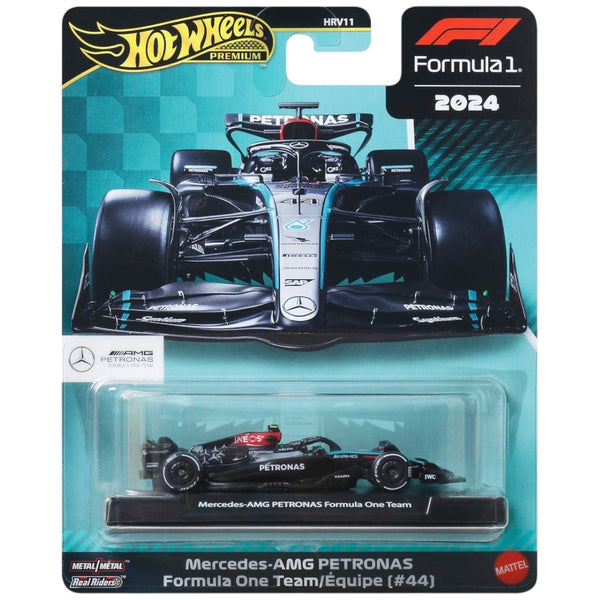 Hot Wheels Premiun 1:64 F1 2024 <br> Mercedes AMG Lewis Hamilton #44