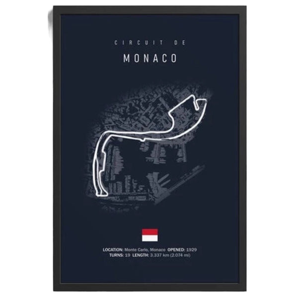 Cuadro Decorativo Circuitos F1 <br> Gran Premio de Monaco