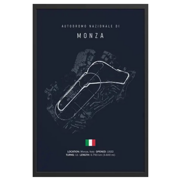 Cuadro Decorativo Circuitos F1 <br> Gran Premio de Monza