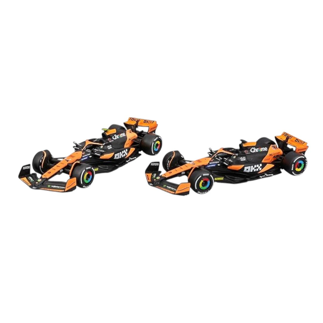 Pack 2 Autos Burago Mclaren F1 Team <BR> MCL60 Formula 1