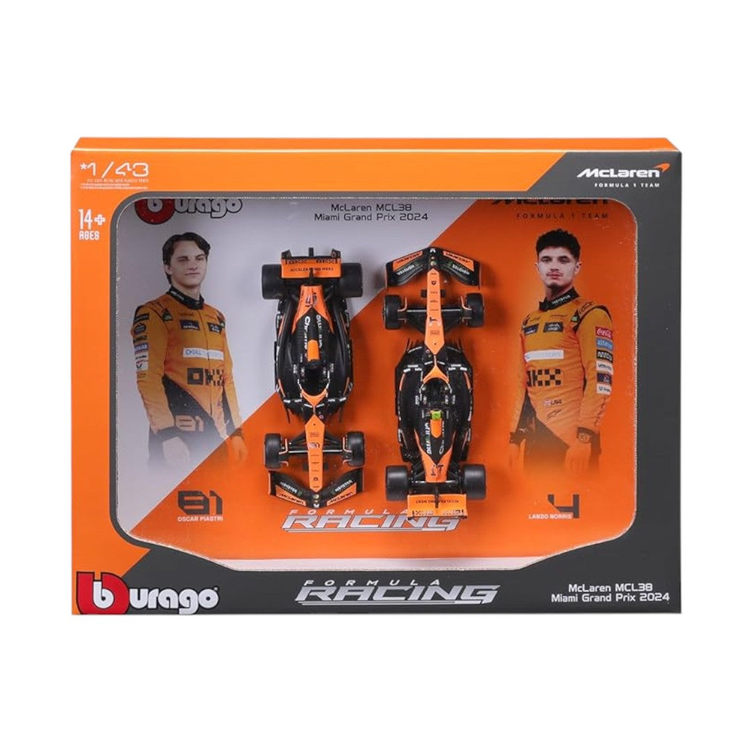 Pack 2 Autos Burago Mclaren F1 Team <BR> MCL60 Formula 1