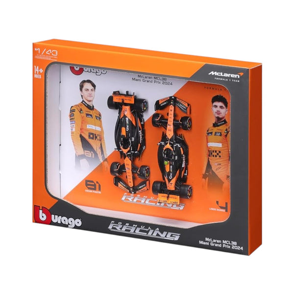 Pack 2 Autos Burago Mclaren F1 Team <BR> MCL60 Formula 1