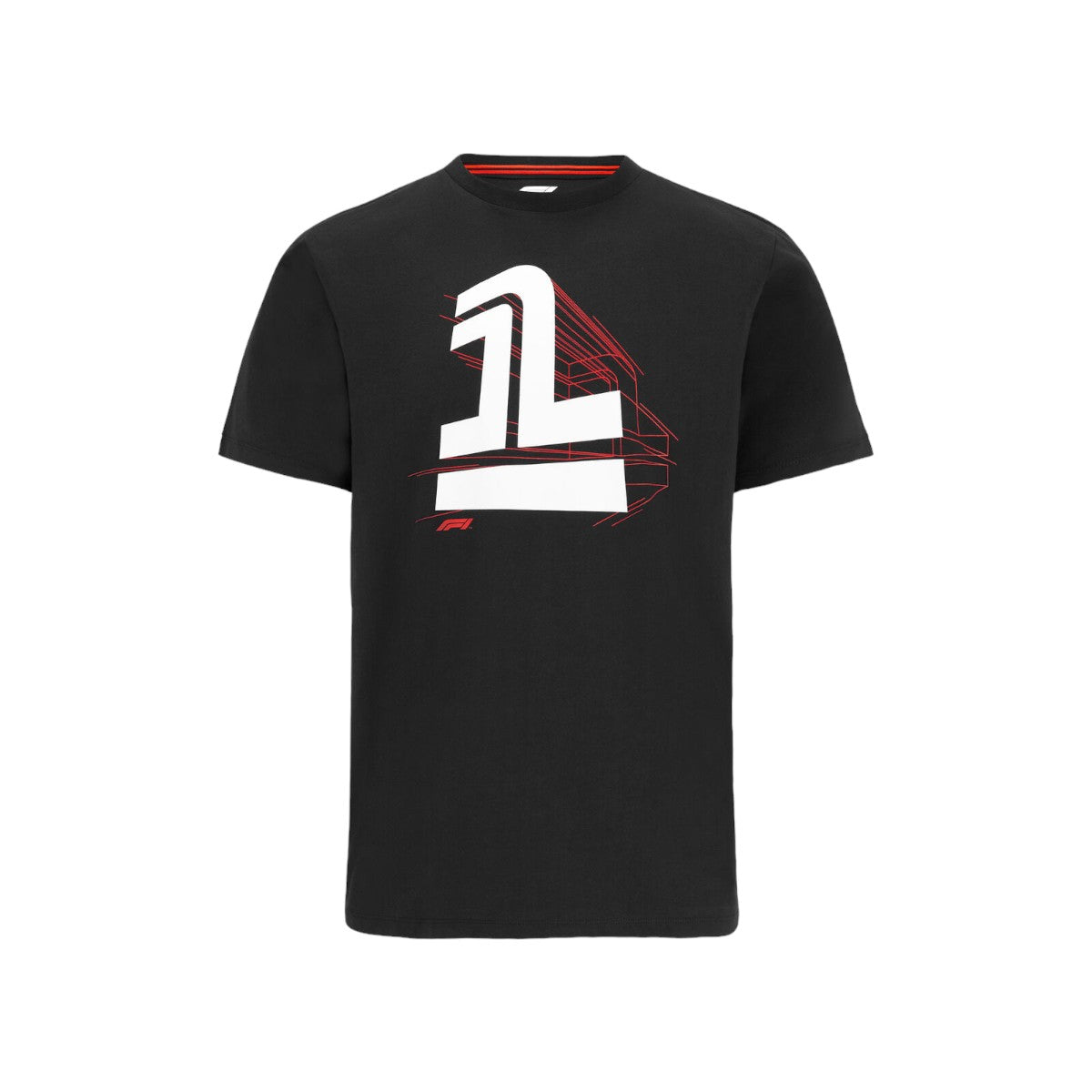 Polera Oficial Formula 1 <br> Numero 1 Negra