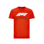 Polera Oficial Formula 1 <br> Logo F1 Roja