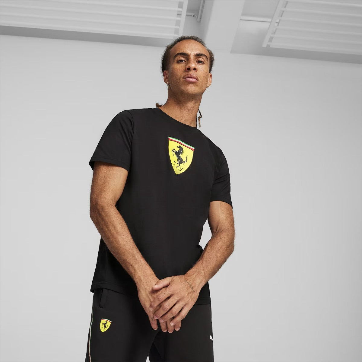 Polera Puma Scuderia Ferrari <br> Big Shield Black