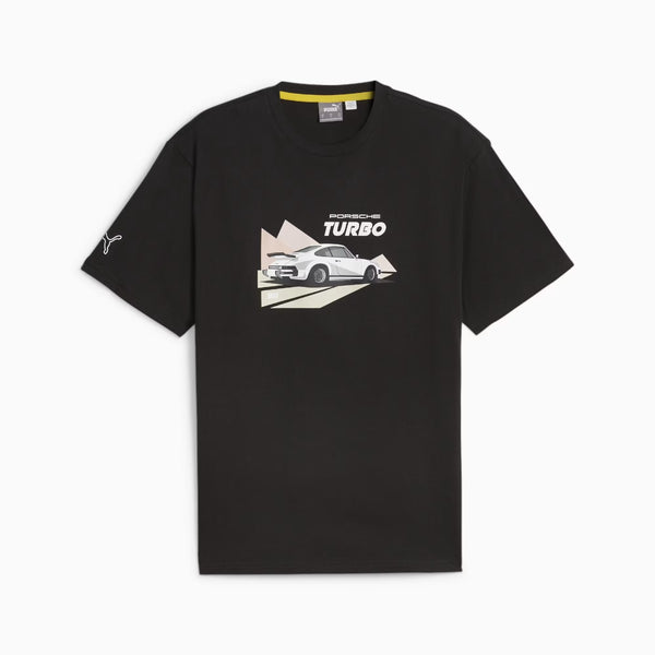 Polera Puma Porsche Turbo <br> 911 Graphic Tee Black