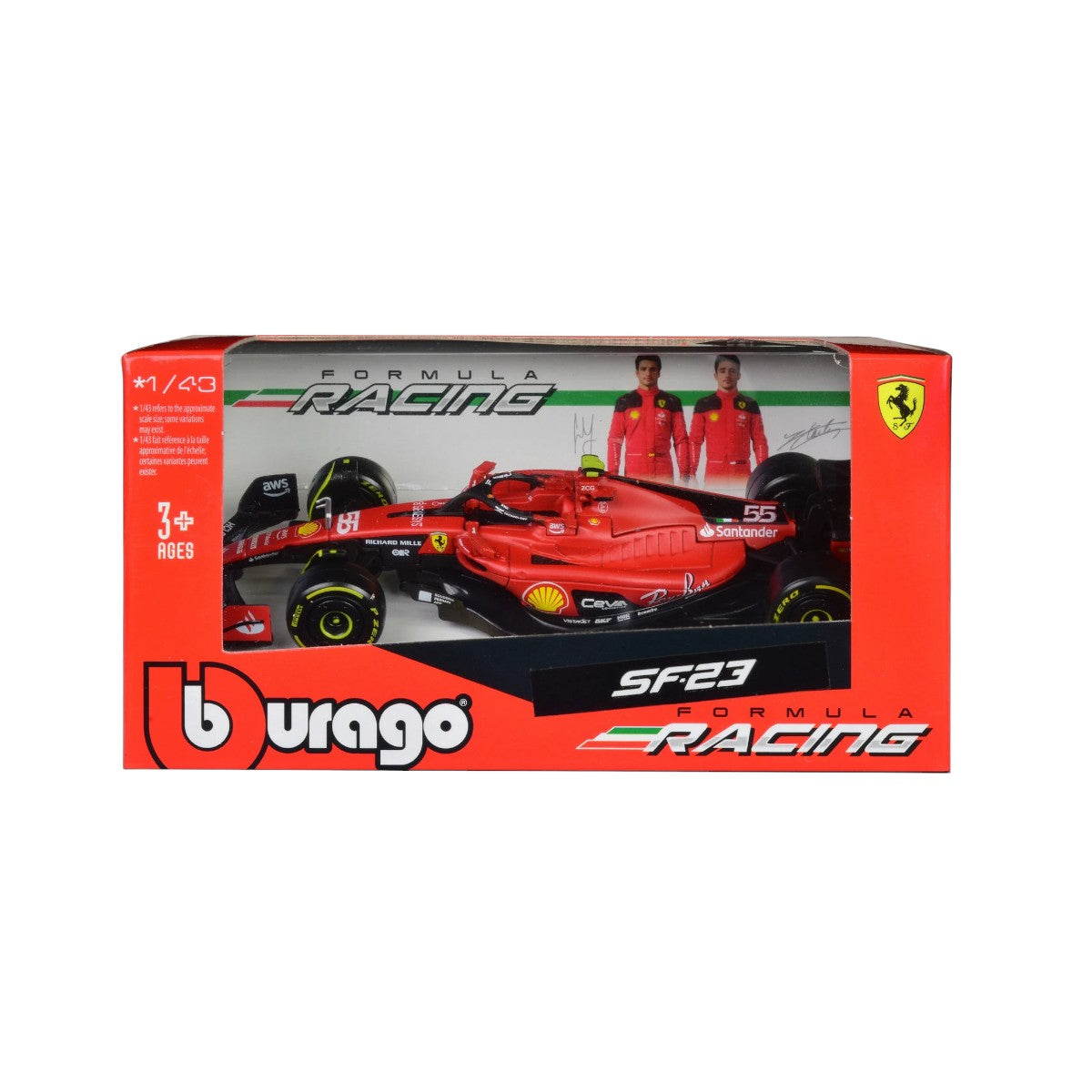 Bburago 1:18 Formula F1 Ferrari Scuderia SF-23(2023) nr.55 Carlos Sainz - con pilota - Macchine 1:18 Bburago 1:18 Formula F1 Ferrari Scuderia SF-23(2023) nr.55 Carlos Sainz - con pilota - Macchine 1:18