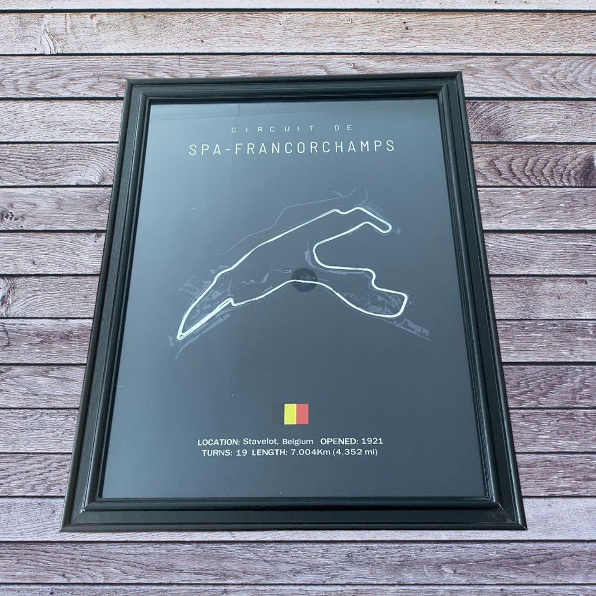 Cuadro Decorativo Circuitos F1 <br> Gran Premio de Spa Francorchamps