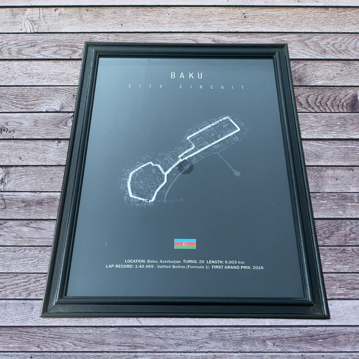 Cuadro Decorativo Circuitos F1 <br> Gran Premio de Baku