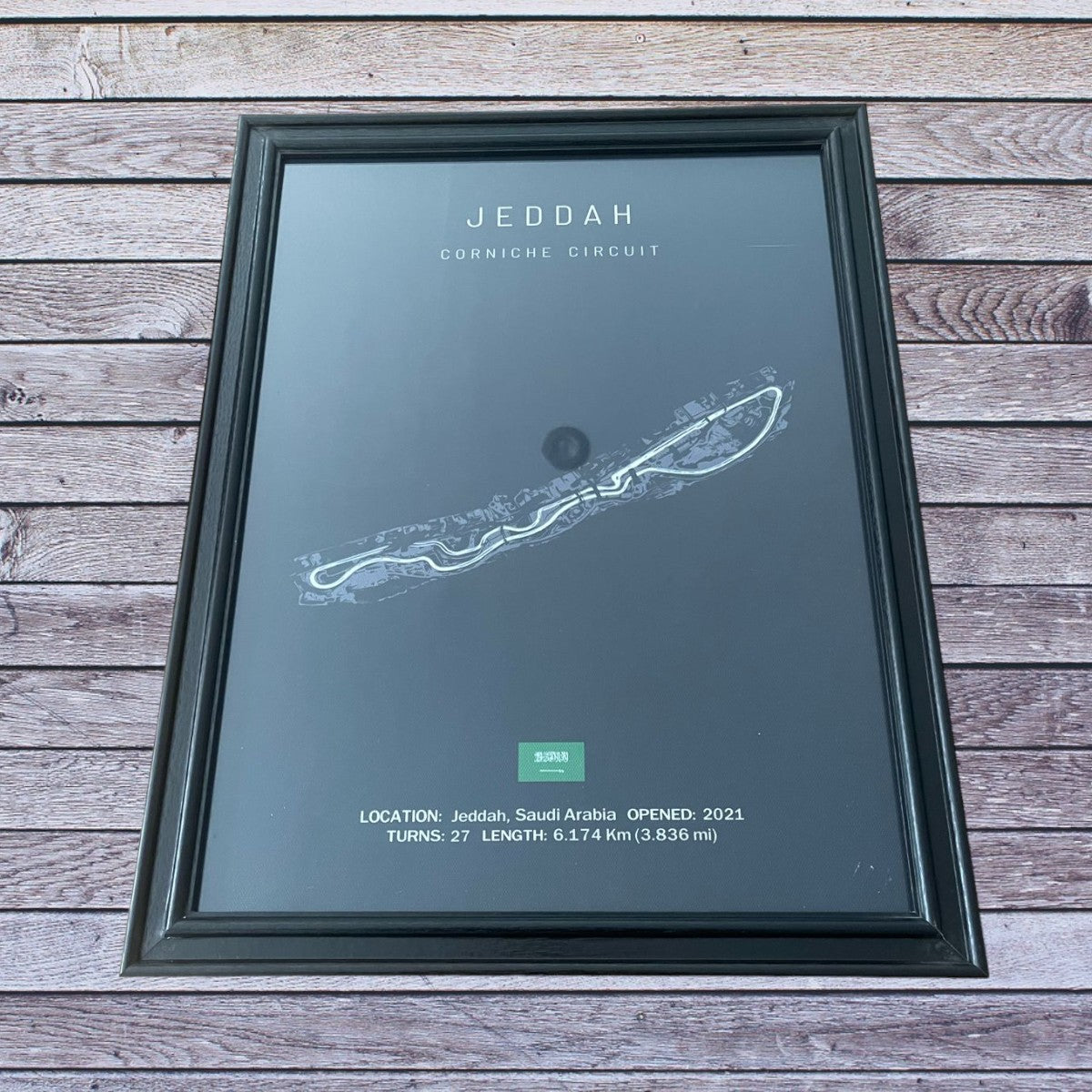 Cuadro Decorativo Circuitos F1 <br> Gran Premio de Jeddah