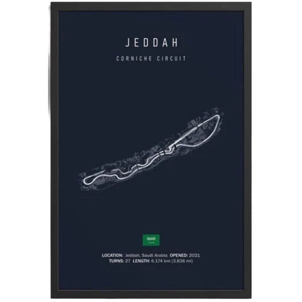 Cuadro Decorativo Circuitos F1 <br> Gran Premio de Jeddah