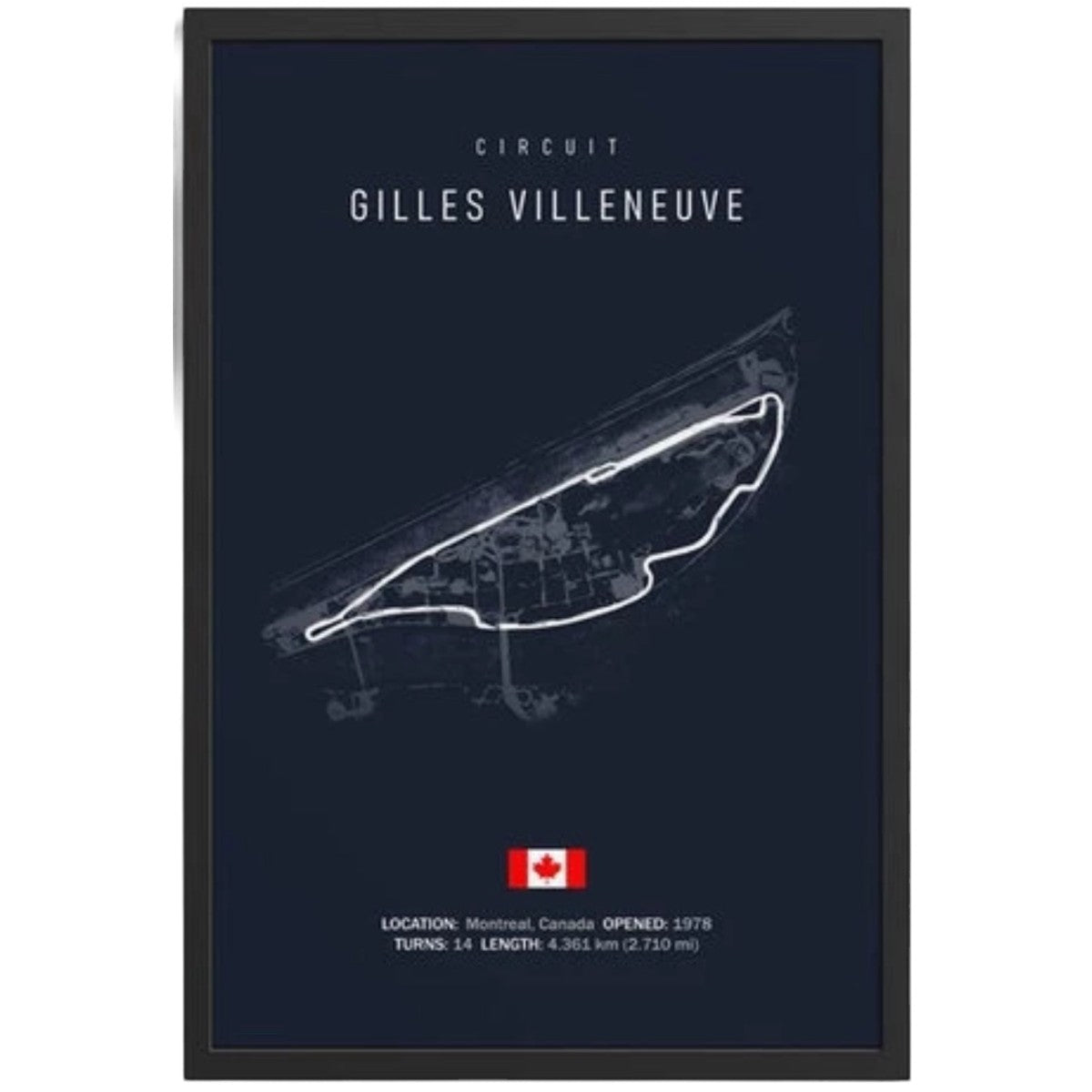 Cuadro Decorativo Circuitos F1 <br> Gran Premio de Canada
