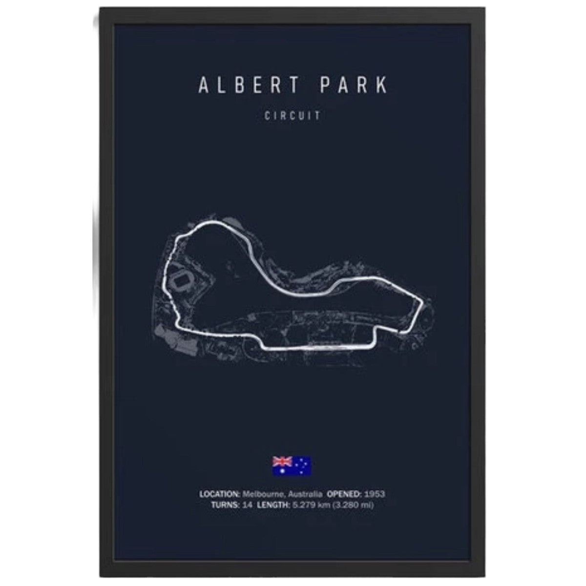 Cuadro Decorativo Circuitos F1 <br> Gran Premio de Albert Park