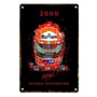 Placa Metalica Michael Schumacher <br> Campeon Mundial 2000 20x30cm