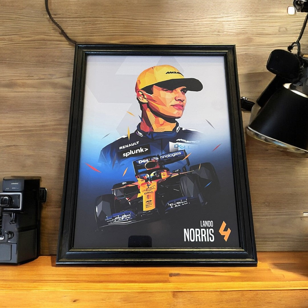 Cuadro Decorativo Pilotos F1 <br> Mclaren F1 Team Lando Norris