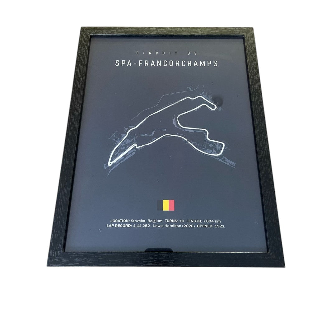Cuadro Decorativo Circuitos F1 <br> Gran Premio de Spa Francorchamps