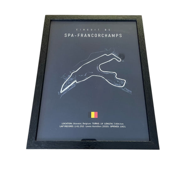 Cuadro Decorativo Circuitos F1 <br> Gran Premio de Spa Francorchamps